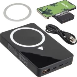 Arc Power Bank With Magnetic Wireless Charger (10000 MAh, UL Listed)