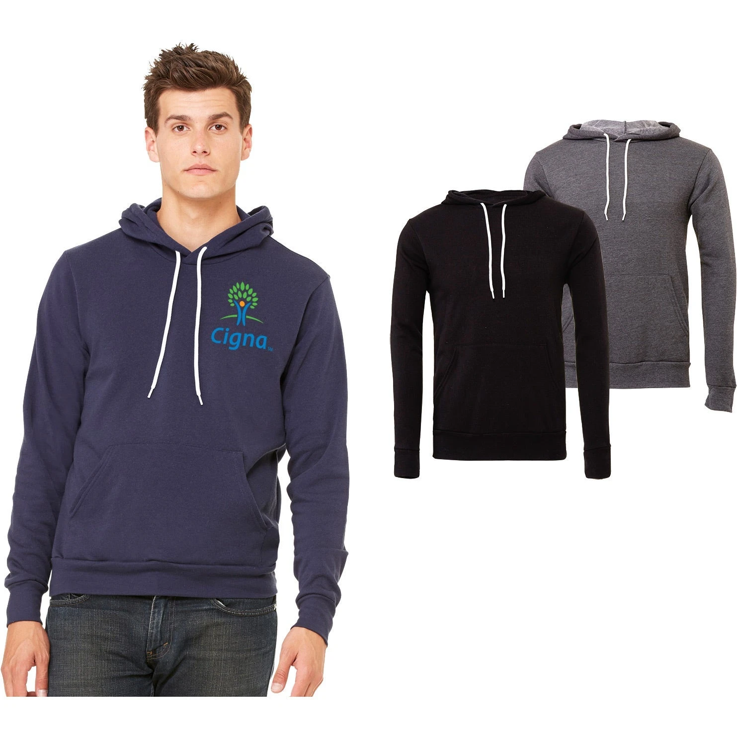 Bella+Canvas Pullover Fleece Hoodie (Unisex) - Image 3