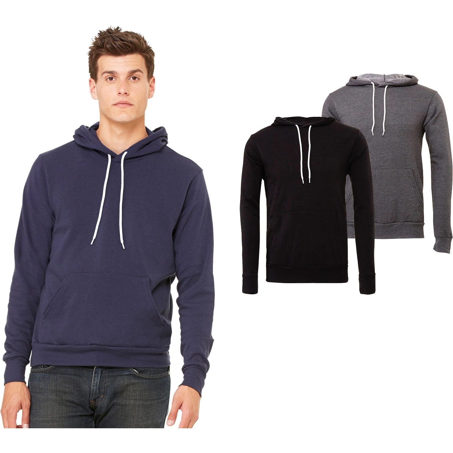Bella+Canvas Pullover Fleece Hoodie (Unisex) - Image 2