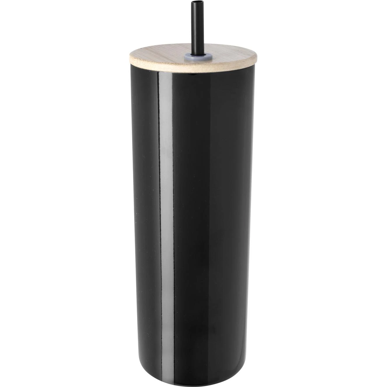 Double Wall Stainless Steel Tumbler With Bamboo Lid And Straw (20 Oz.) - Image 4