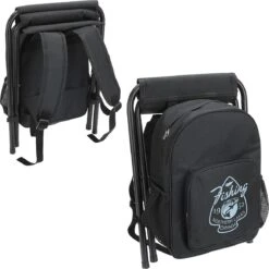 Fieldcrest Cooler Backpack With Folding Stool