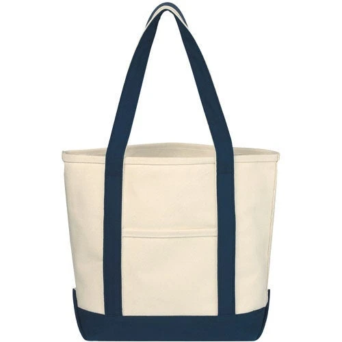 Small Heavy Cotton Canvas Boat Tote Bag - Image 3