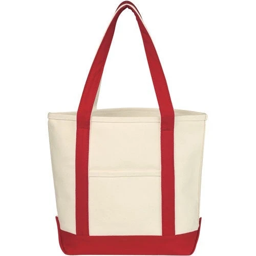 Small Heavy Cotton Canvas Boat Tote Bag
