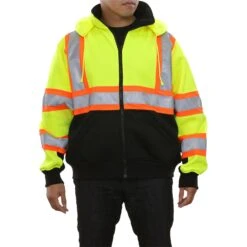 Hi Vis X Back Safety Sweatshirt (Unisex)