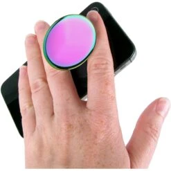 Iridescent PopSocket Grip Stand With Mount