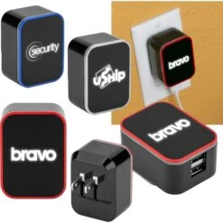 Light-Up 2 Port Wall Adapter