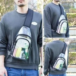 Sling PVC Crossbody Backpack