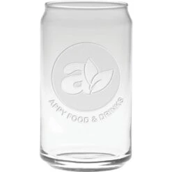 Soda Can Glass (16 Oz., 5.25" X 2.688" Dia.)