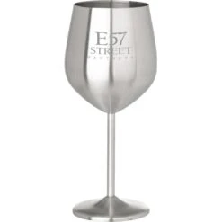 Stainless Steel Stemmed Wine Glass (18 Oz.)