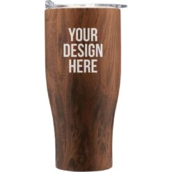 Stainless Steel Tumbler With Push Lid (27 Oz.)