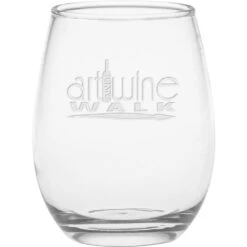 Stemless Wine Glass (12 Oz., Etched)