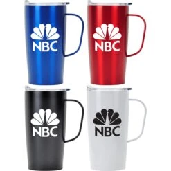 Straight Stainless Steel Travel Mug (20 Oz.)