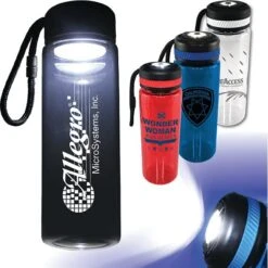 Tritan Water Bottle With Flashlight Cap (25 Oz.)