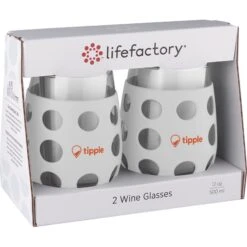 Wine Glass With Silicone Sleeve 2 Pack (17 Oz.)