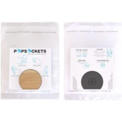 Wood PopSocket Smartphone Grip Stand (Full Color Logo)